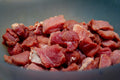Raw lamb stew cubes (sample photo)
