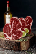 Raw lamb shoulder chops (sample photo)