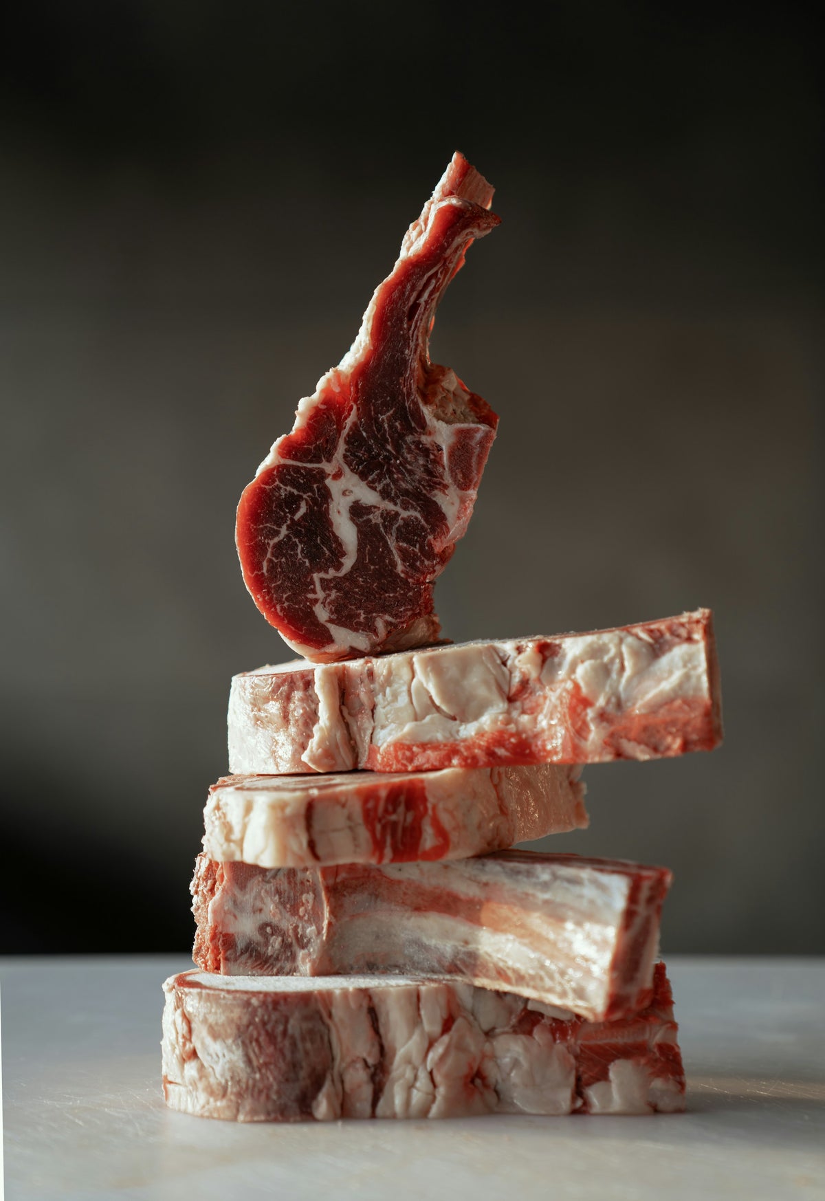 Raw lamb rib chops (sample photo)